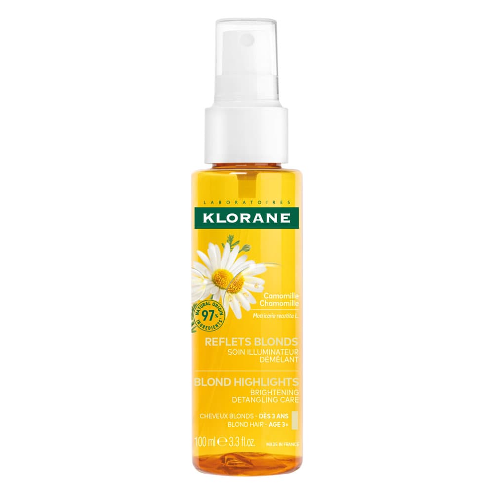 Klorane Kamille Blonde Highlights Spray, Verhelderende Ontwarrende Verzorging, Blond Haar 100ml