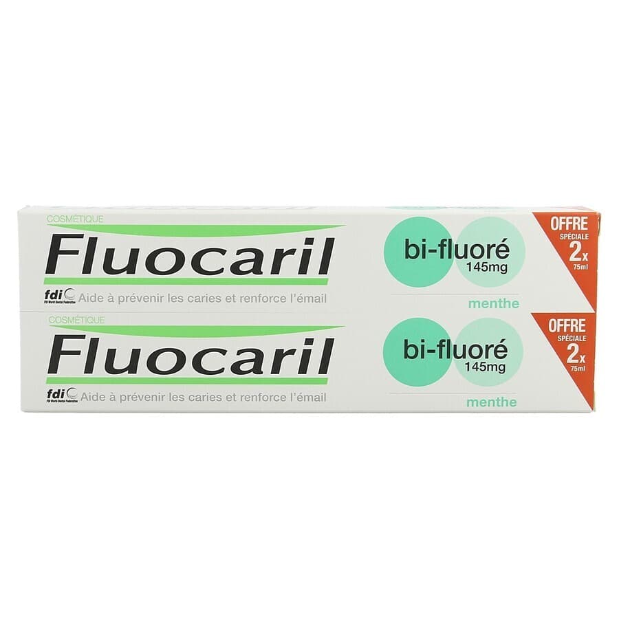 Fluocaril Tandpasta Bi-fluore 145 Munt 2x75ml