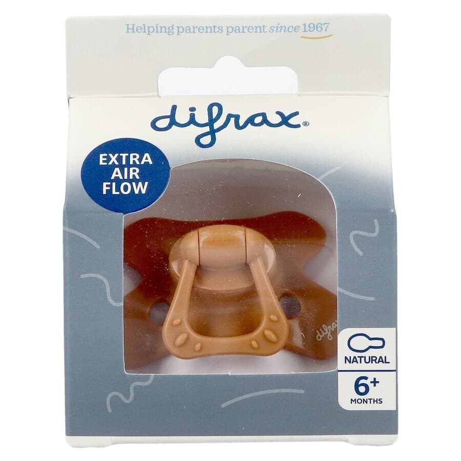 Difrax Fopspeen Natural 6m+ Uni Caramel