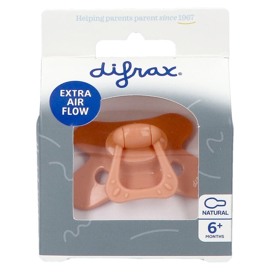 Difrax Fopspeen Natural 6m+ Uni Peachy
