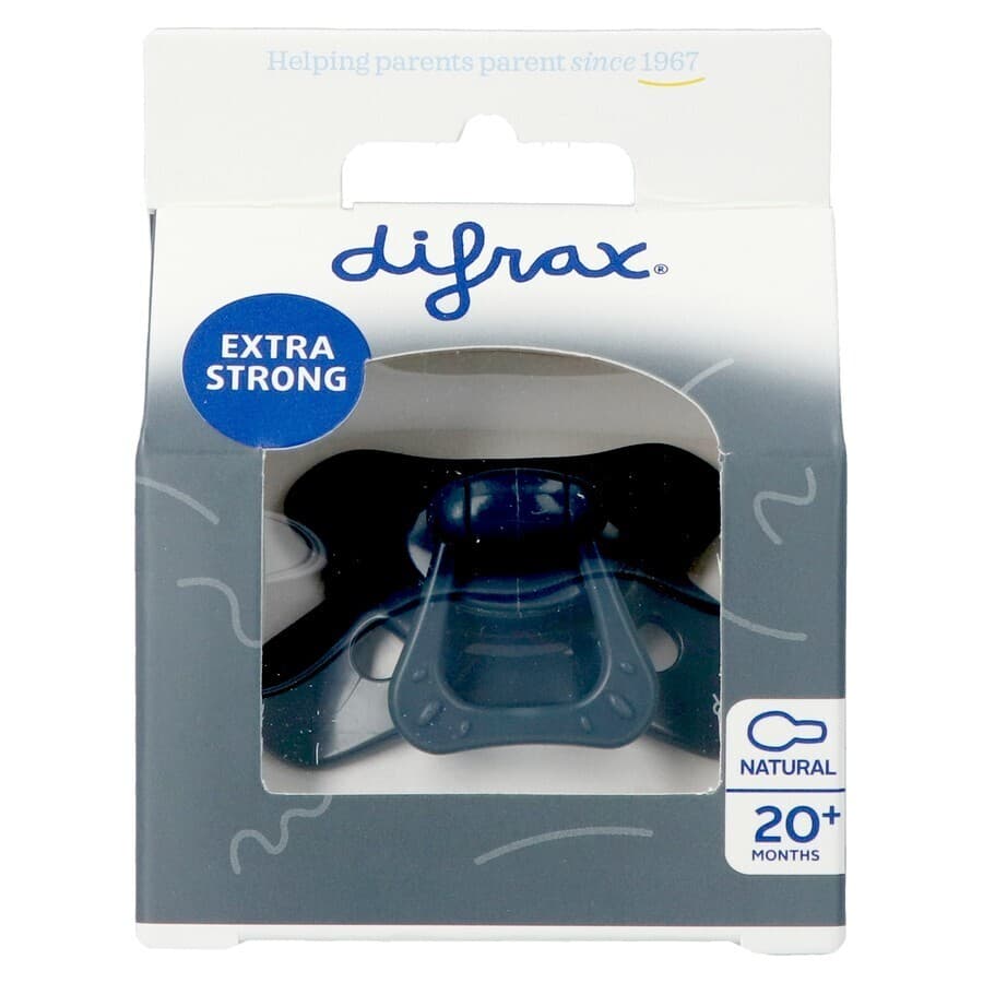 Difrax Fopspeen Natural 18+ Maanden Uni Blackberry