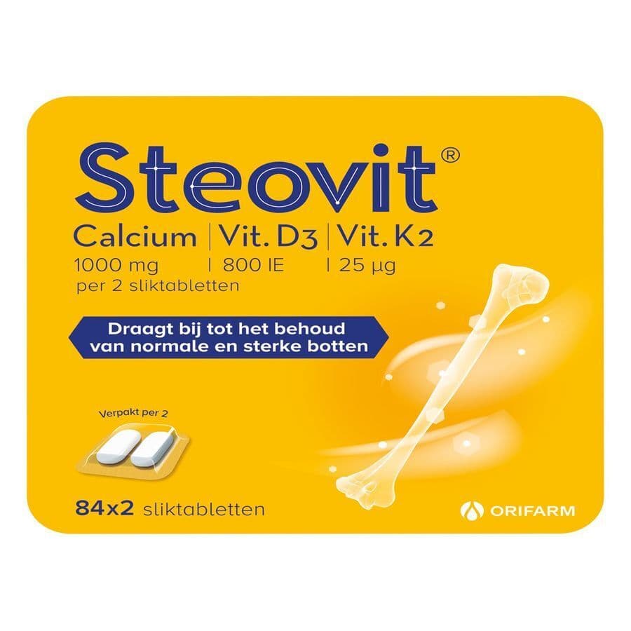 Steovit Calcium Vitamine D3 En Vitamine K2 84x2 Tabletten