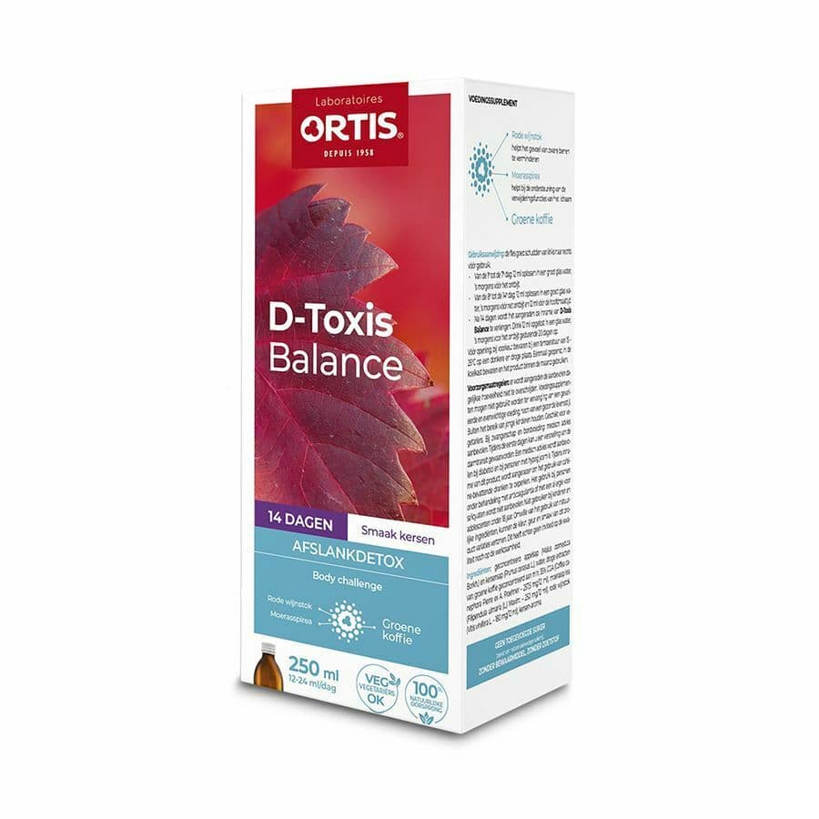 D-Toxis Balance Kersen Detox Vetverlies 250ml