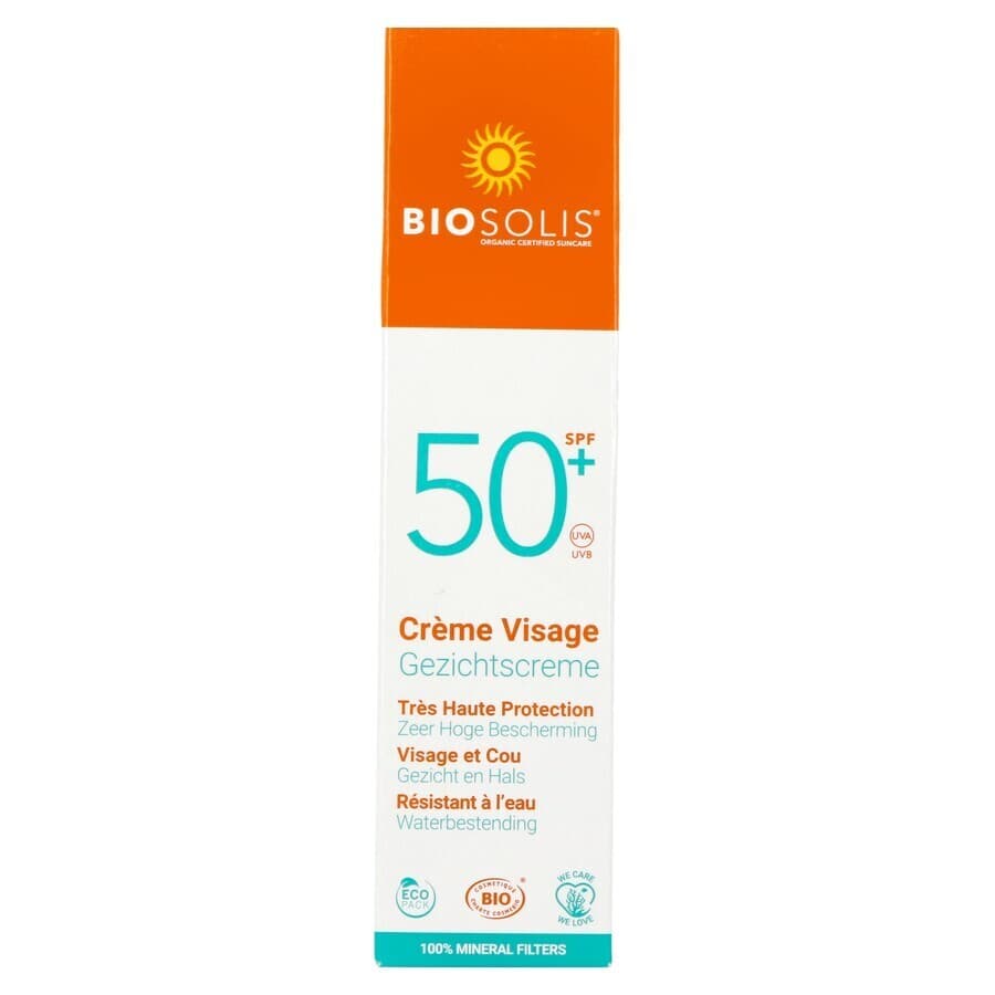 Biosolis Zonnecrème Gezicht SPF50+ 50ml