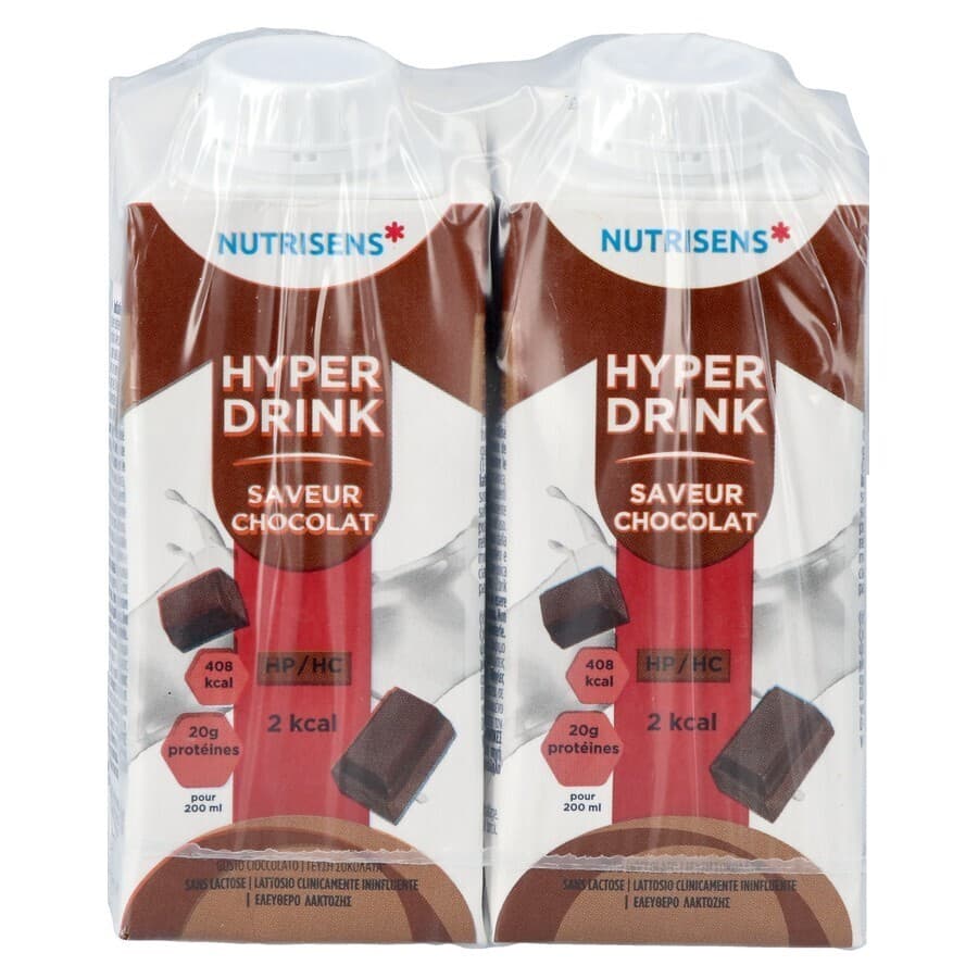 Nutrisens Hyperdrink 2 Kcal Chocolade 4x200ml