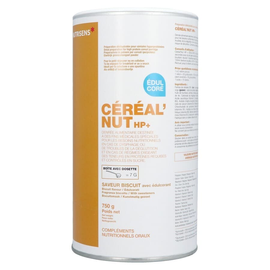 Nutrisens Cereal'nut Hp+ Pot Zoetstof Koekjes 750g