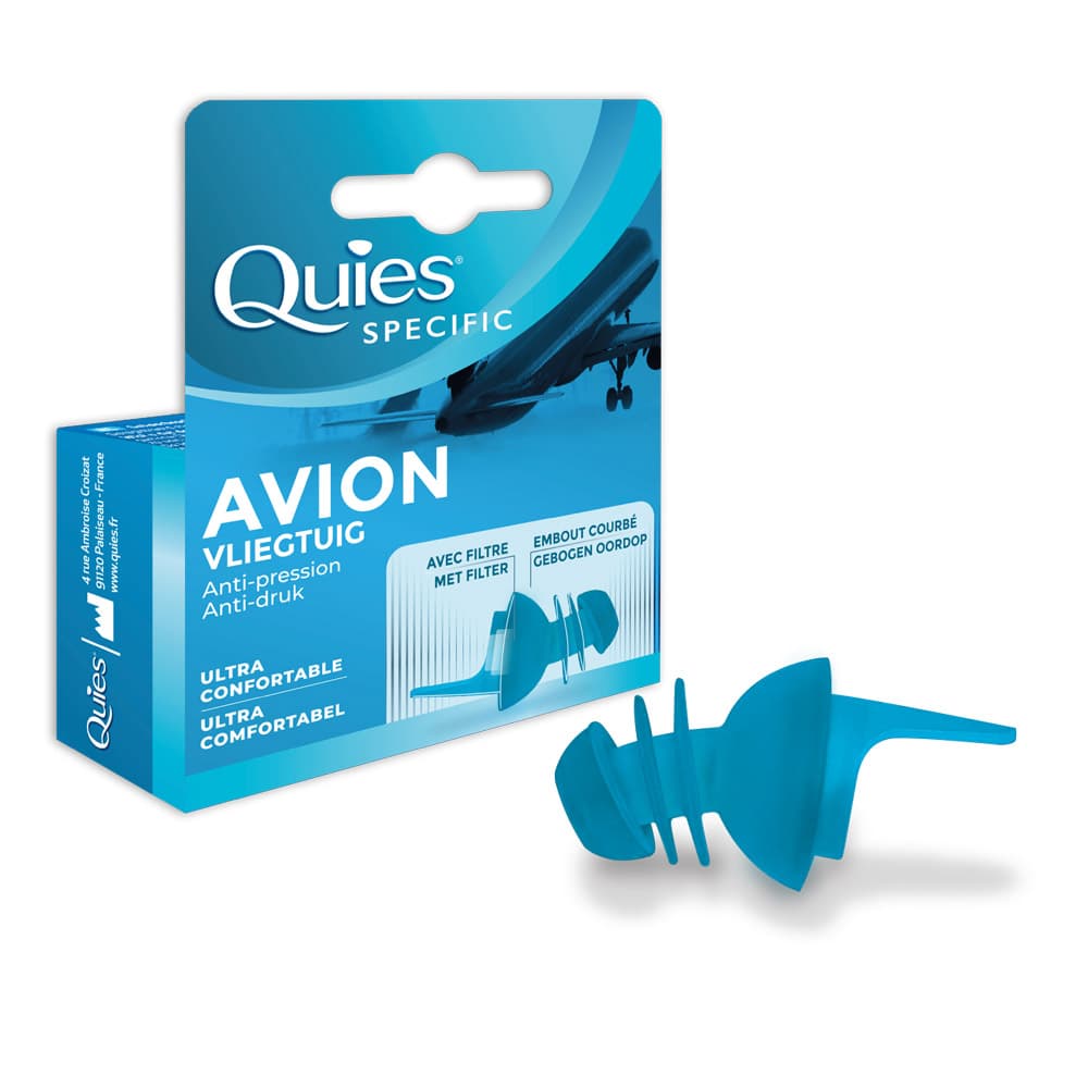 Quies Avion 1 Paire Bouchons D'Oreilles