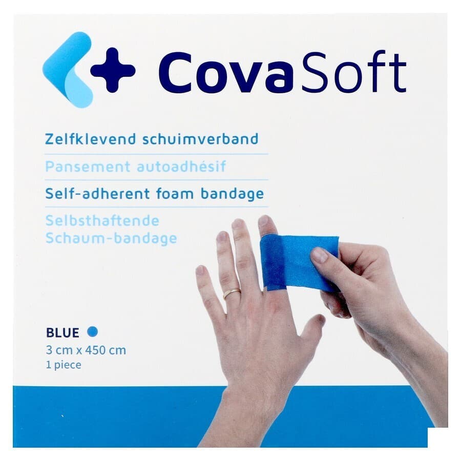 Covasoft Verband Blauw 3cmx4,5m Covarmed