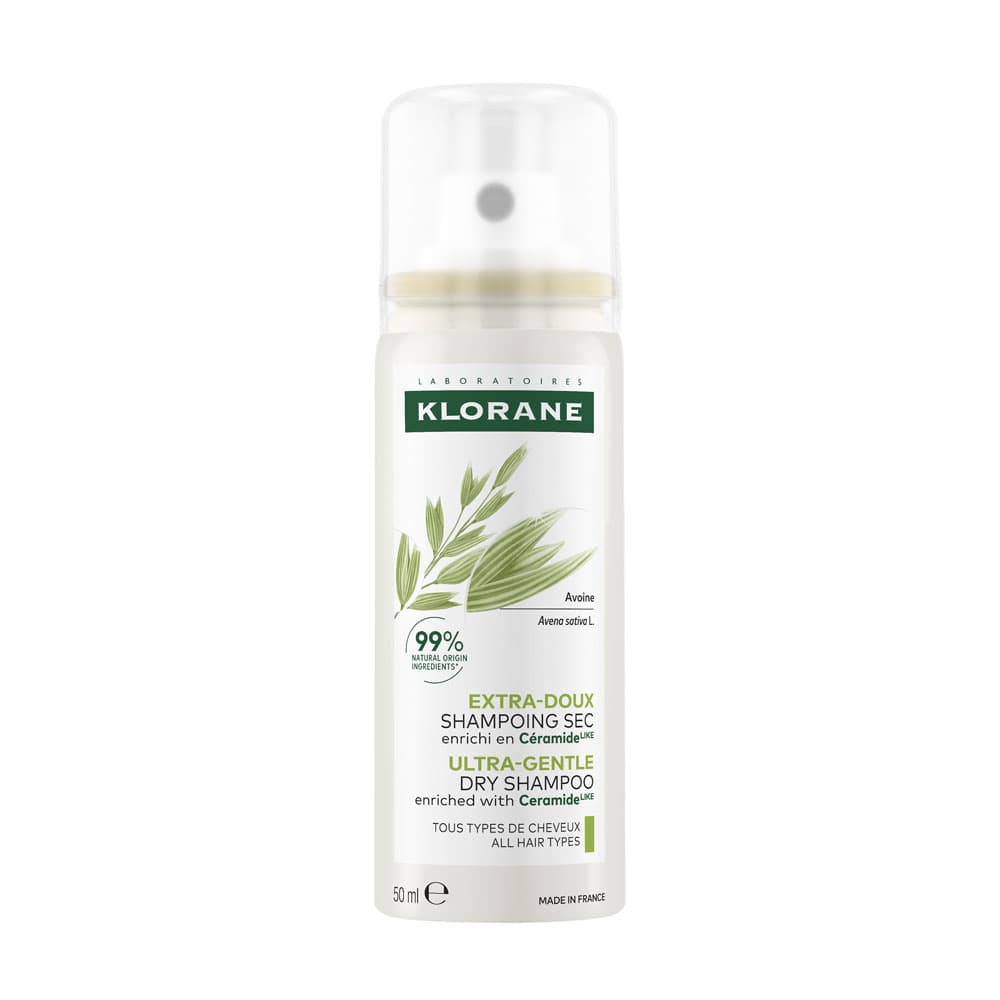 Klorane Avoine & Céramide LIKE Shampooing Sec Extra-doux, Tous Types De Cheveux 50ml