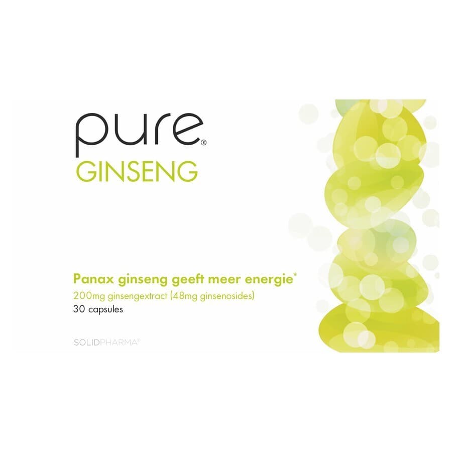 Pure Ginseng 30 Plantaardige Capsules