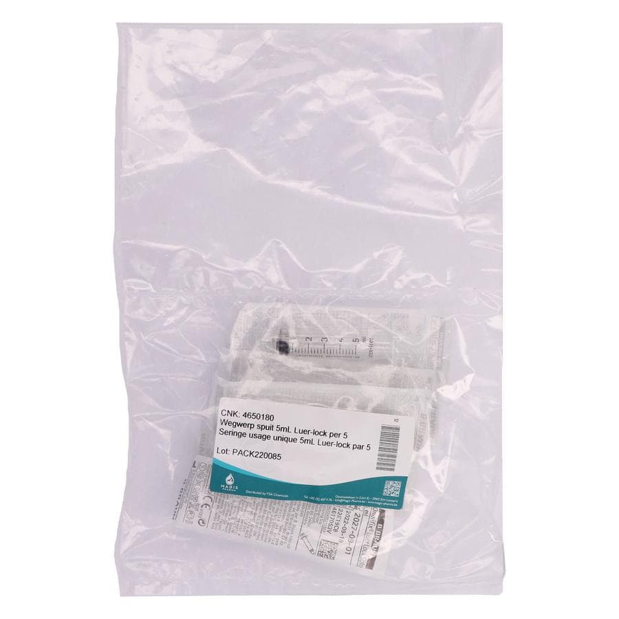 Seringue Usage Unique 5ml Luer-lock 5 Magis