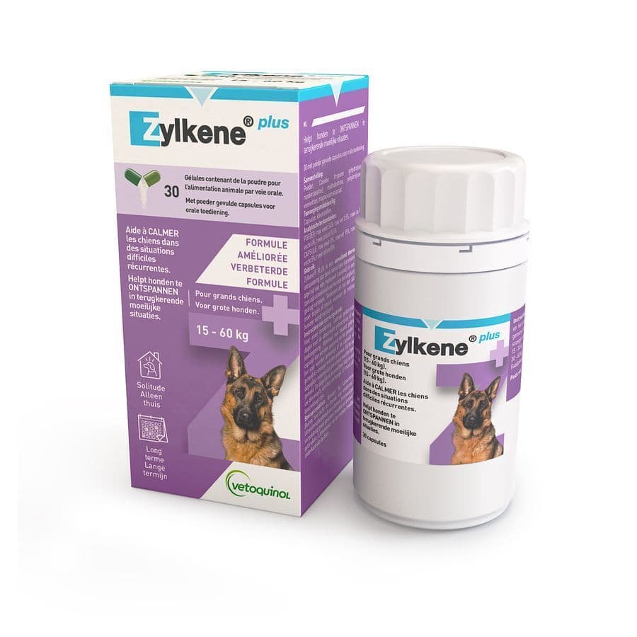 Zylkene Plus Chiens Grands 450mg 15-60kg Caps 30