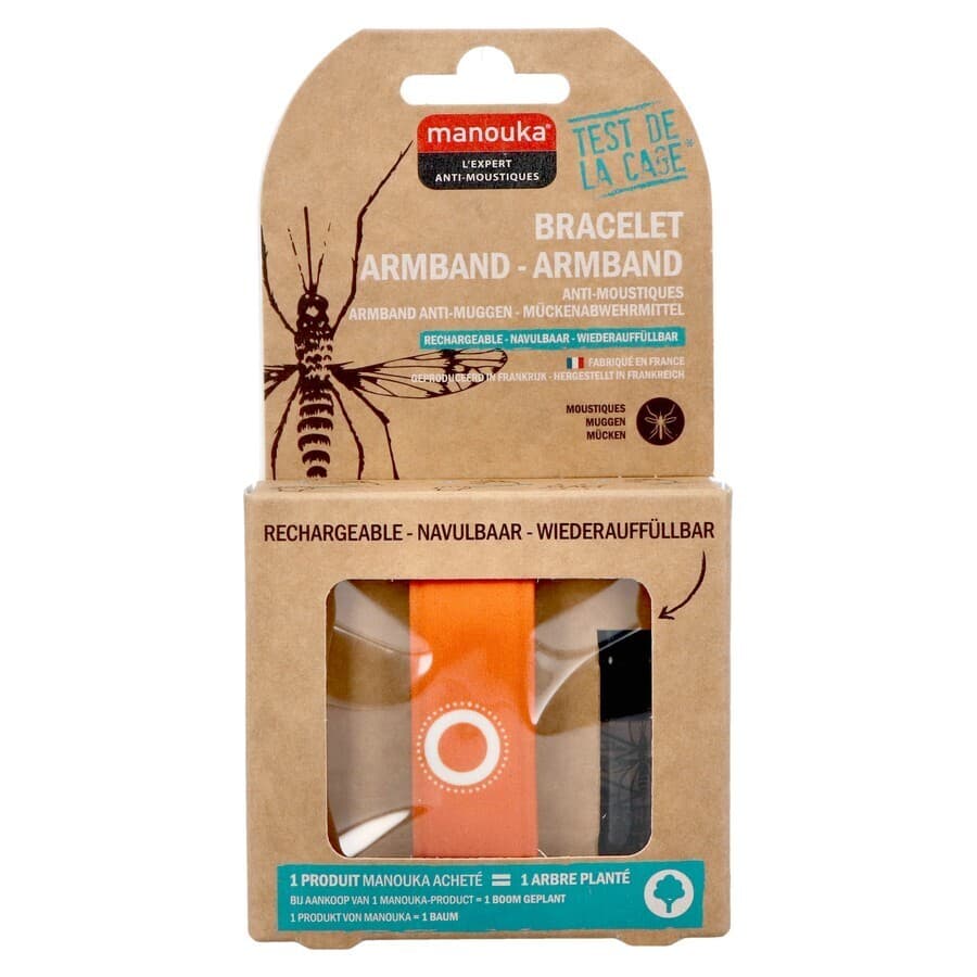 Manouka Armband A/muggen Uni Oranje