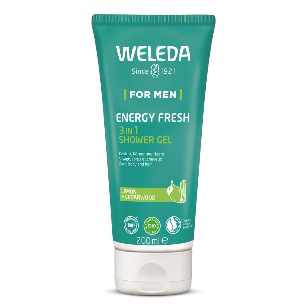 Weleda Men Energy Fresh 3en1 Gel Douche Tube 200ml