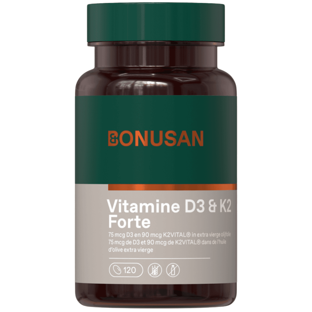 Bonusan Vitamine D3 & K2 - 120 Capsules