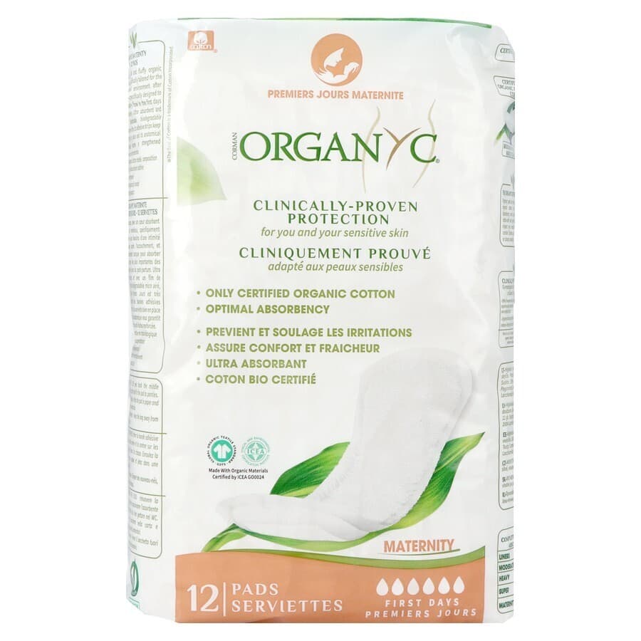 Organyc Serviette Maternite Premiers Jours 12