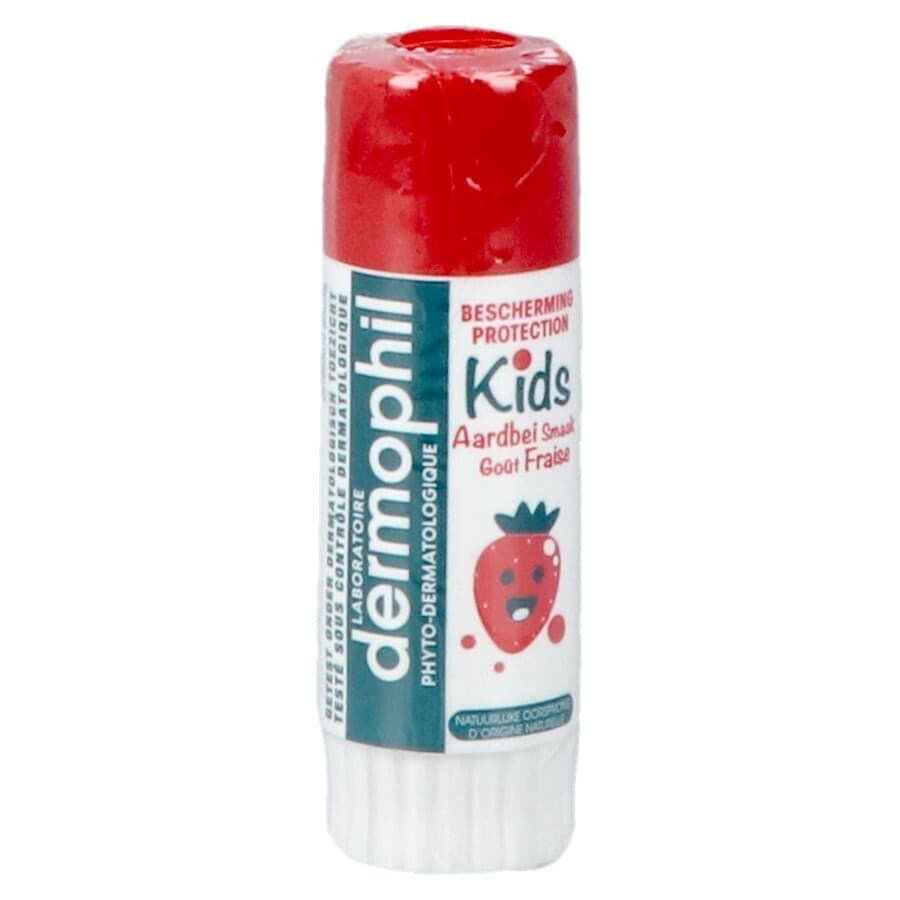 Dermophil Berscherming Lippen Kids Aardbei Stick4g