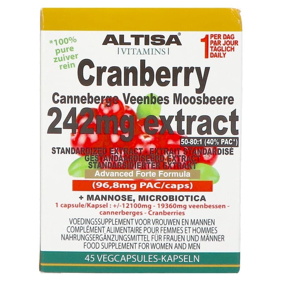 Altisa Cranberry 242mg Extract 45 Capsules