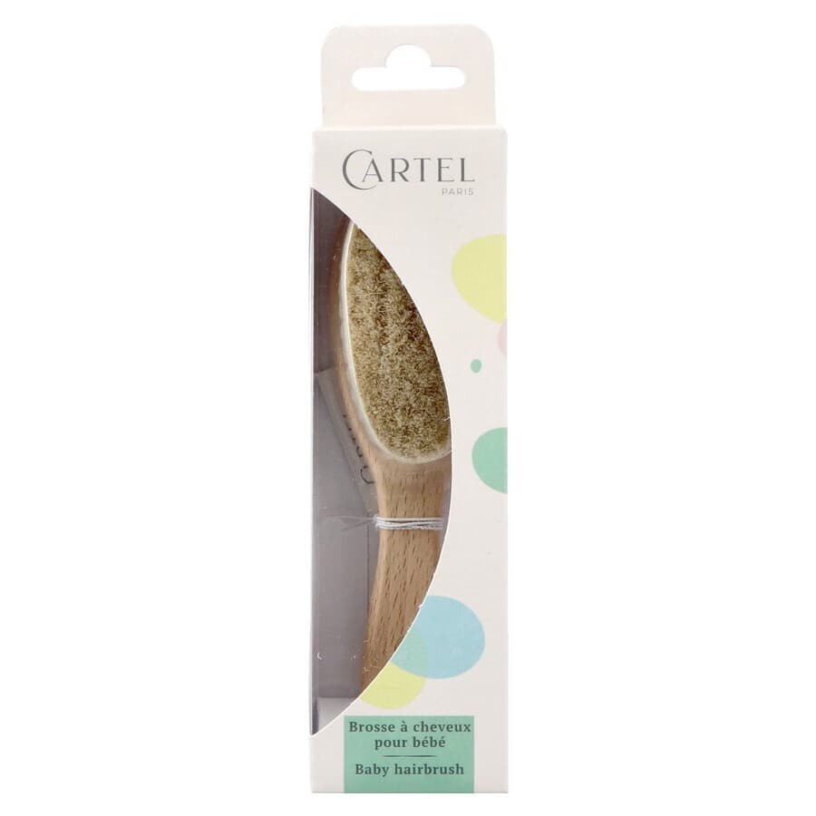 Cartel Brosse Cheveux Bebe Bois Naturel Asie