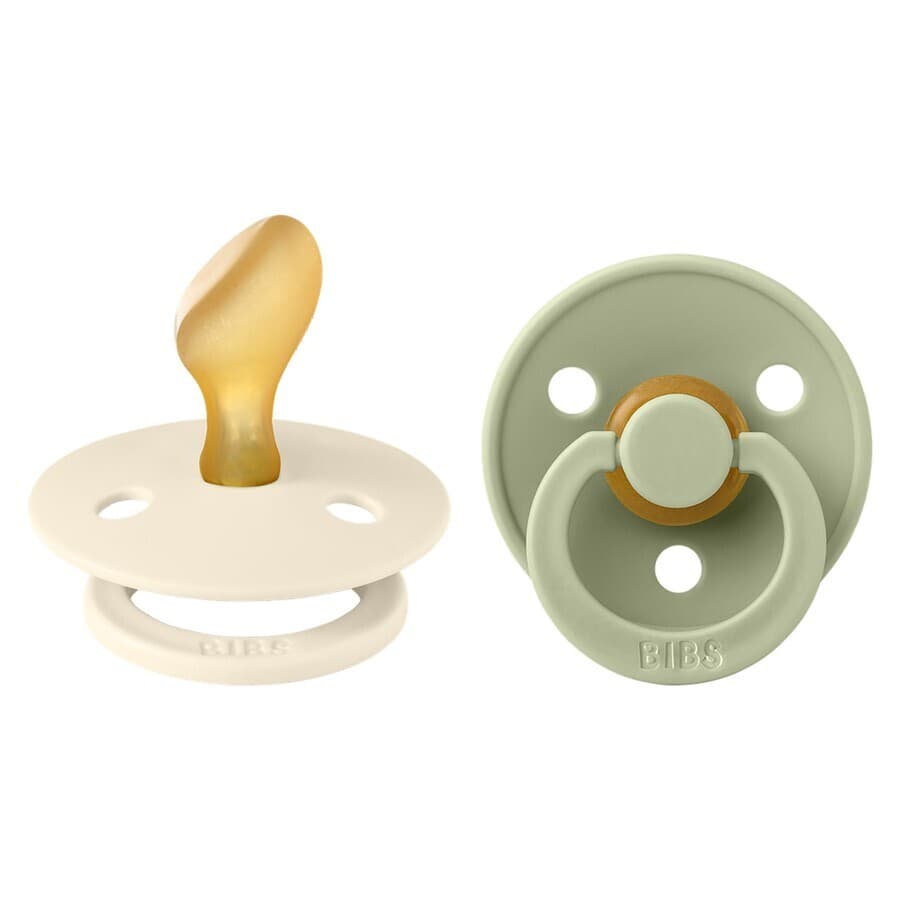 Bibs 2 Tetine Anatomic Duo Ivory/Sage