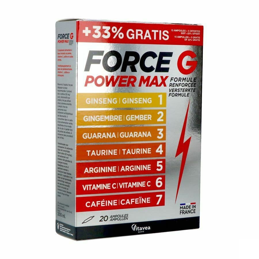 Vitavea Force G Power Max Lot Amp 20
