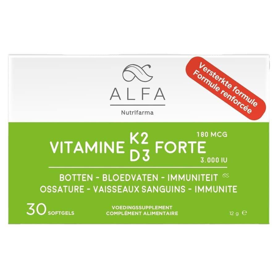 Alfa Vitamine K2 D3 Forte 30 Softgels