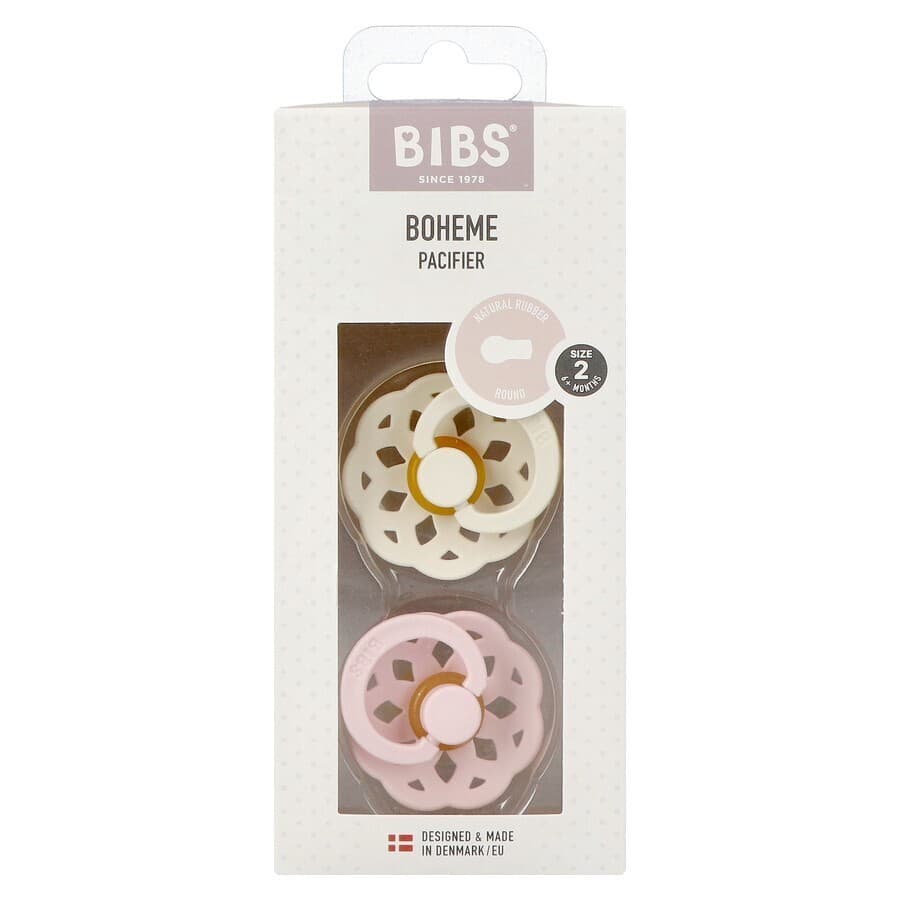 Bibs 2 Fopspeen Boheme Duo Ivory&blossom