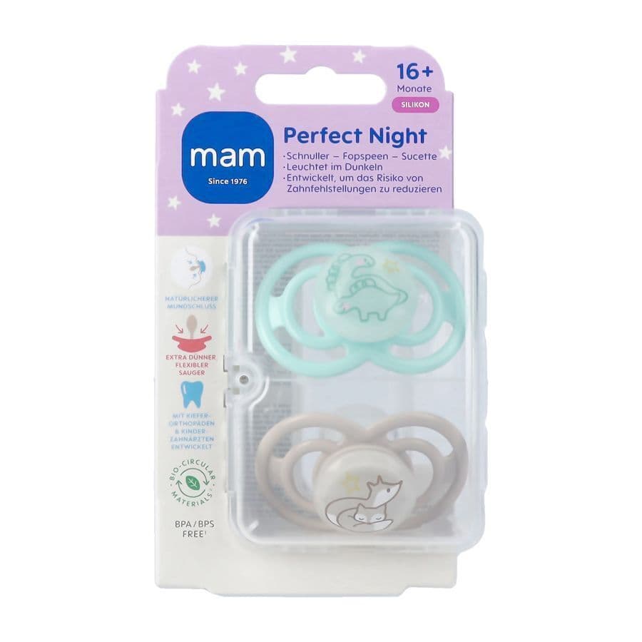 Mam Perfect Night Fopspeen Silic. 16m+ Uni 2