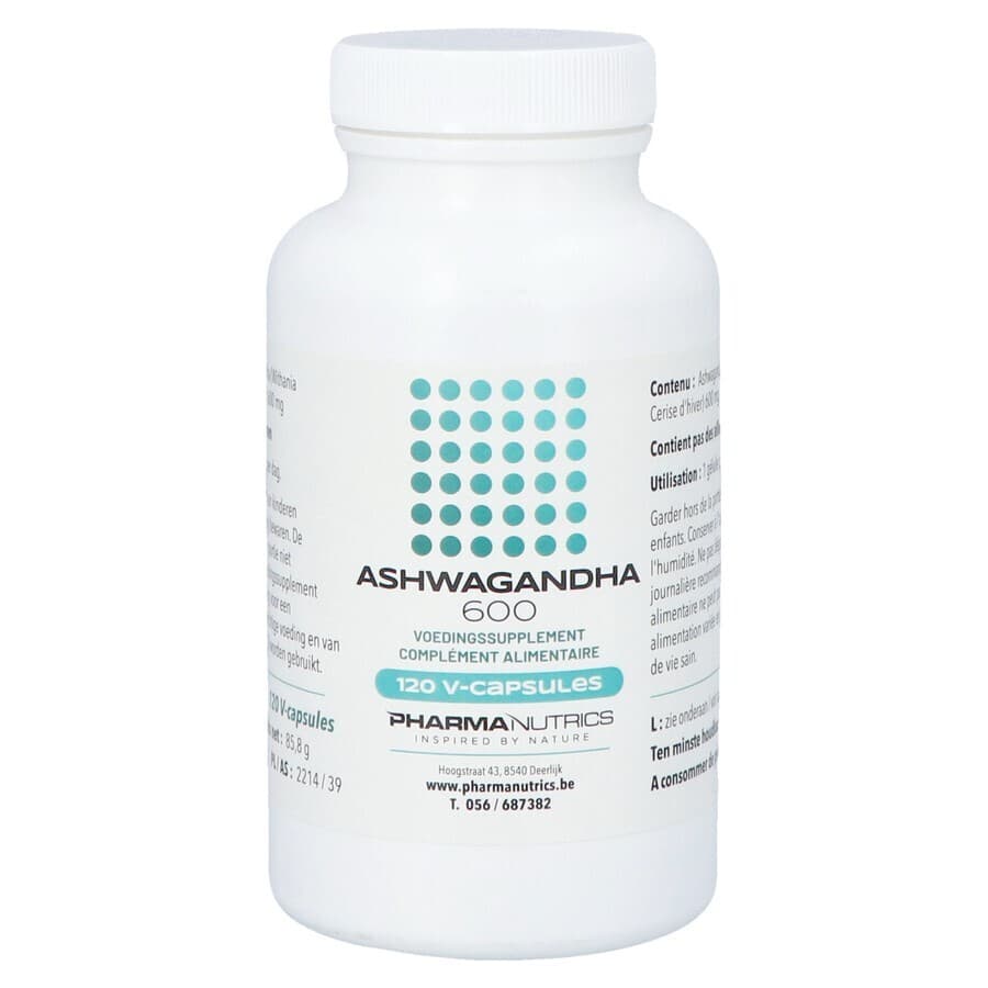 Ashwagandha 600 Pharmanutrics V-caps 120