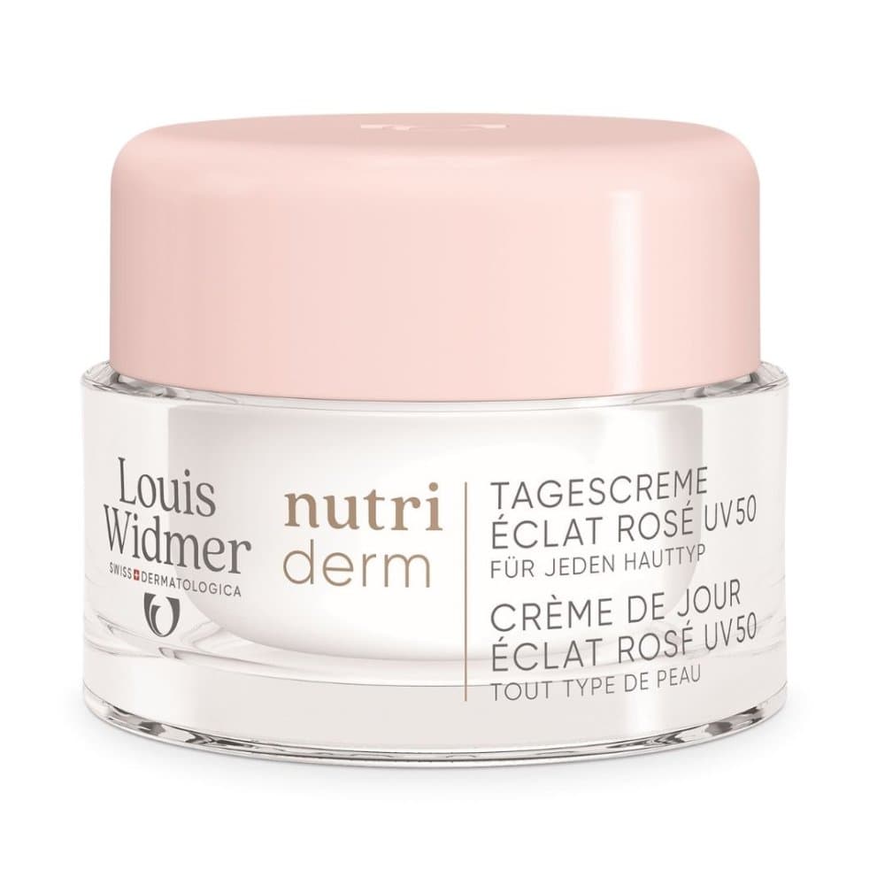 Louis Widmer Nutriderm Dagcrème Éclat Rosé Uv 50 Met Parfum50ml