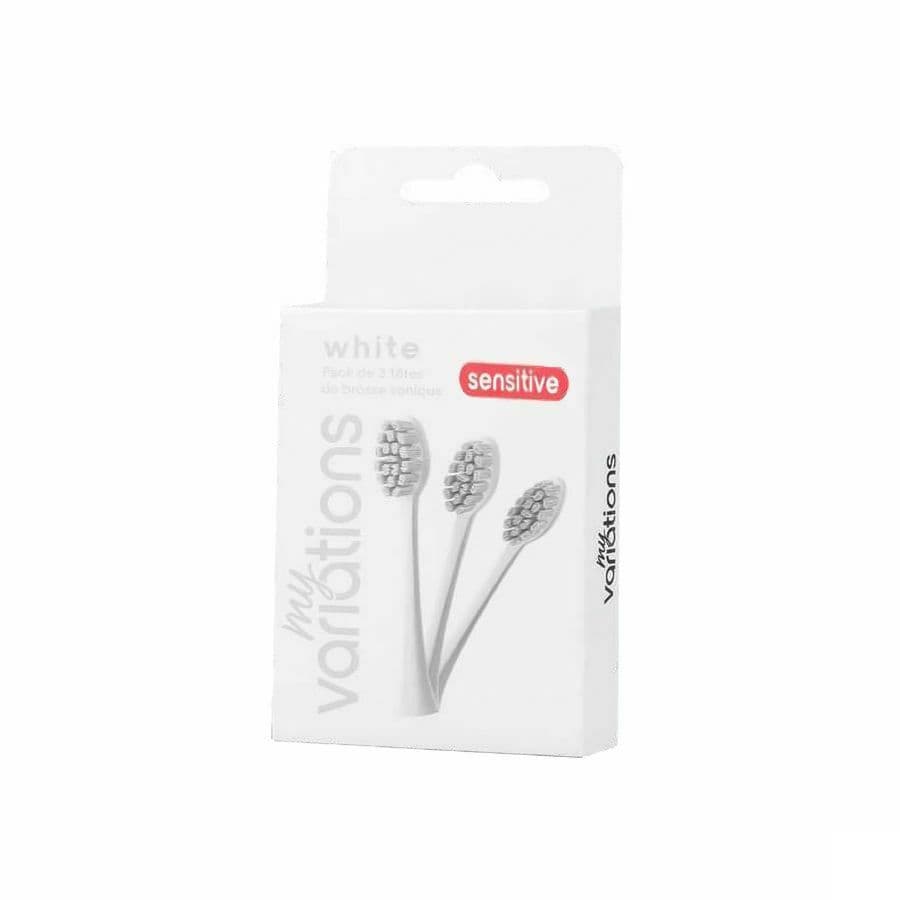 Myvariations Têtes Brosse Sensible Ivory White 3 Pièces