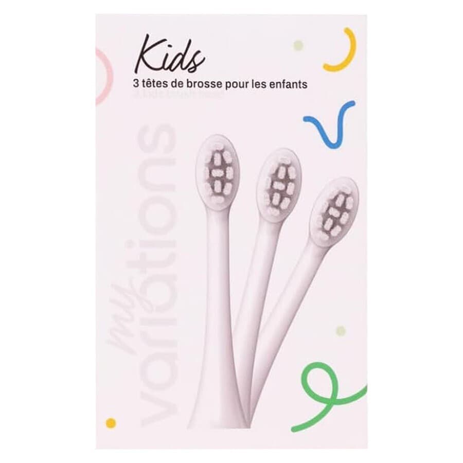 Myvariations Tetes Brosse Kids White Pack 3
