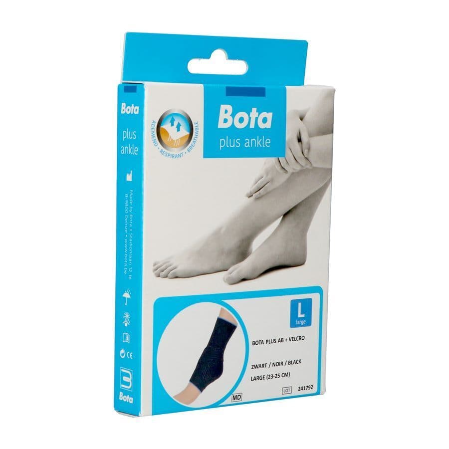Bota Plus Chevillere+velcro Noir L 23-25cm