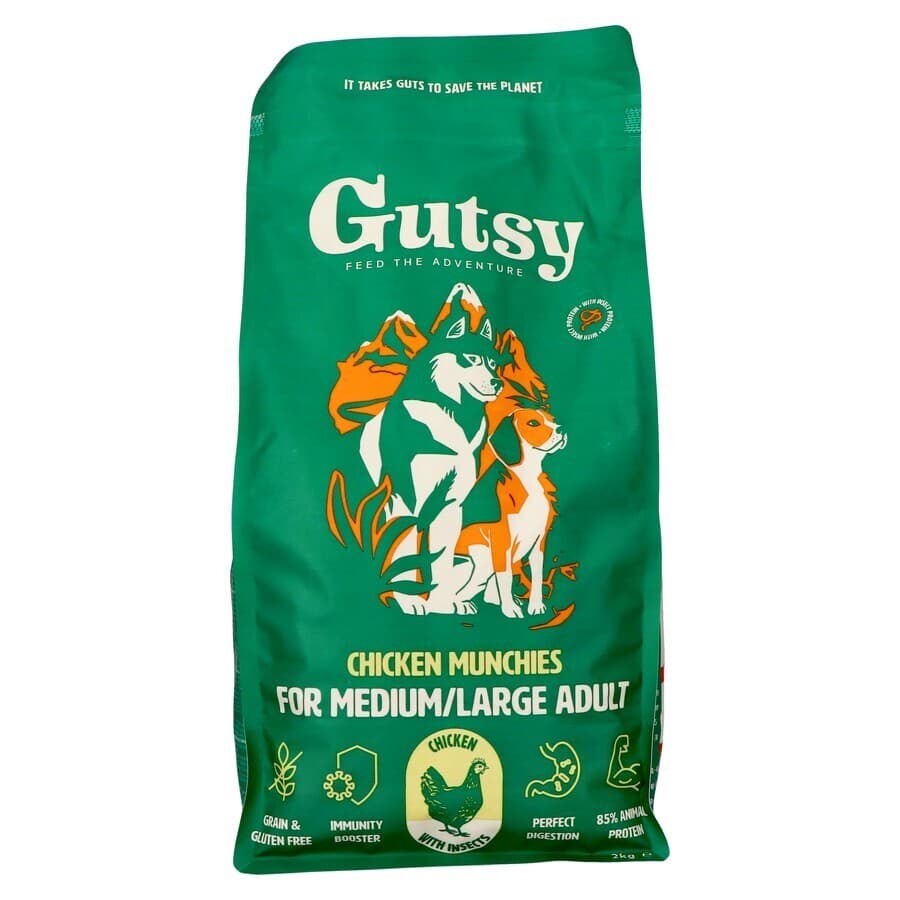 Gutsy Chicken Munchies Medium&large Adult 2kg