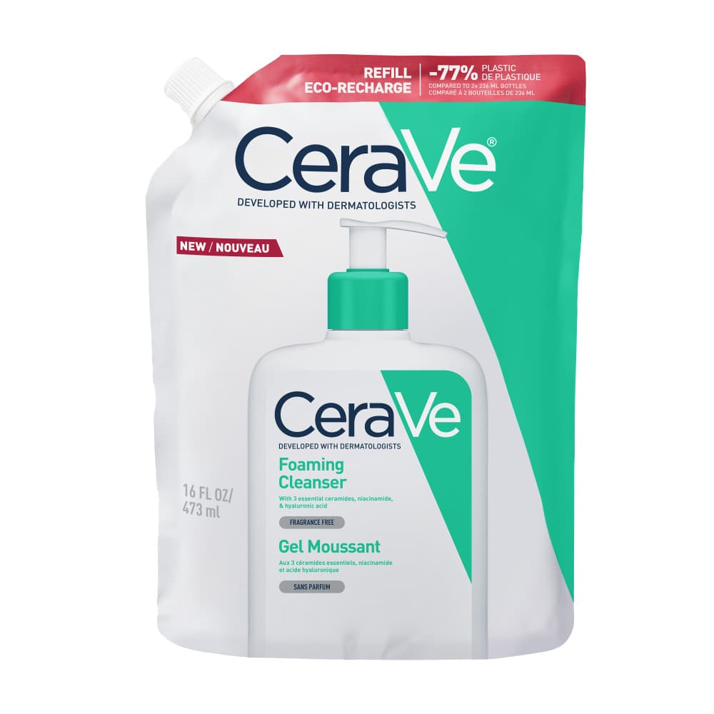 CeraVe Gel Nettoyant Moussant Recharge Pour La Peau Normale À Grasse 473ml