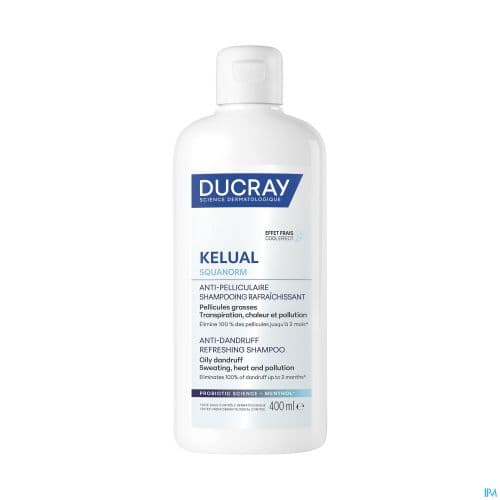 Ducray Kelual Squanorm Verfrissende Anti-Roos Shampoo 400 Ml