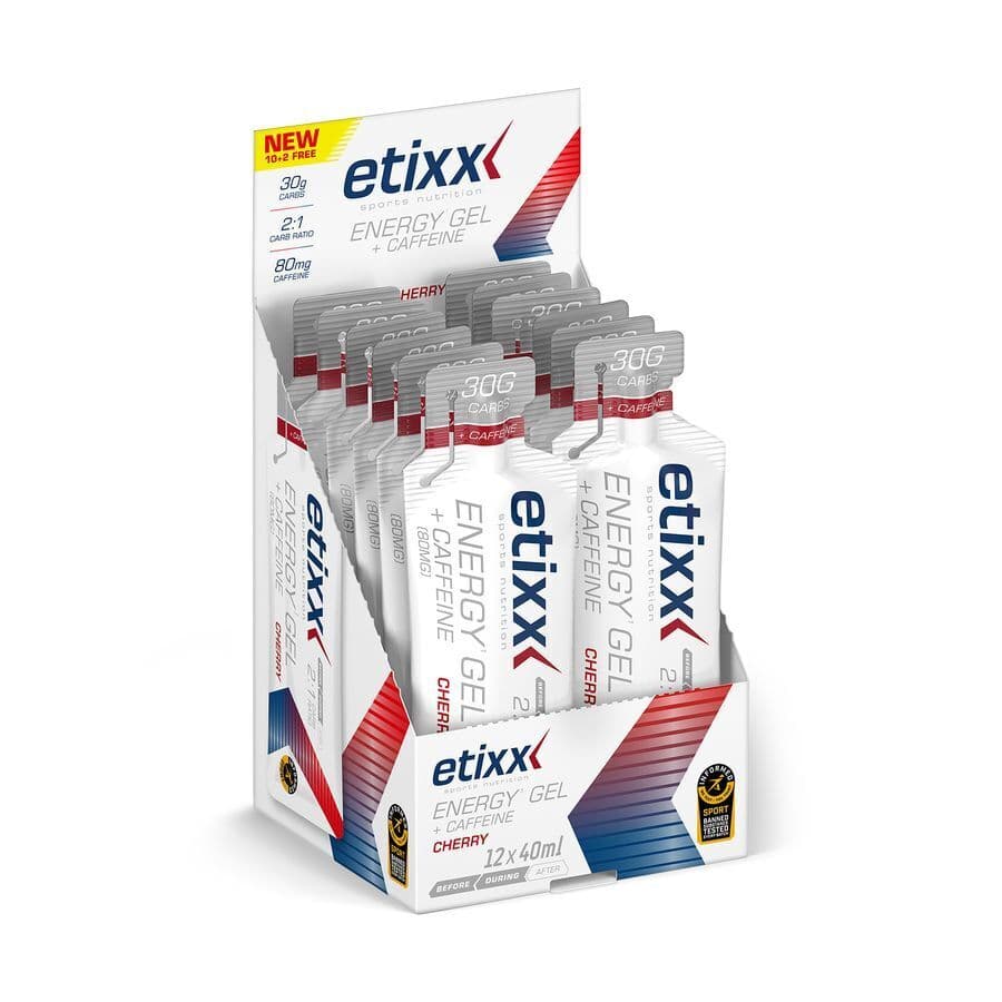 Etixx Energy Gel Caffeine Cherry 12x40ml