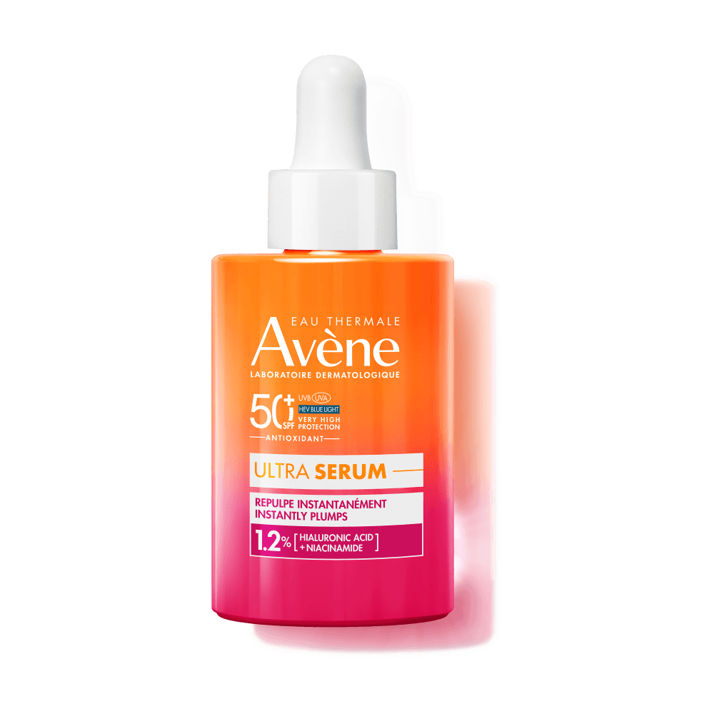 Avène Zon Opvullend Ultra-Serum Anti-aging SPF50+, Zeer Hoge Zonnebescherming, Hyaluronzuur & Niacinamide, Gevoelige Huid 30ml