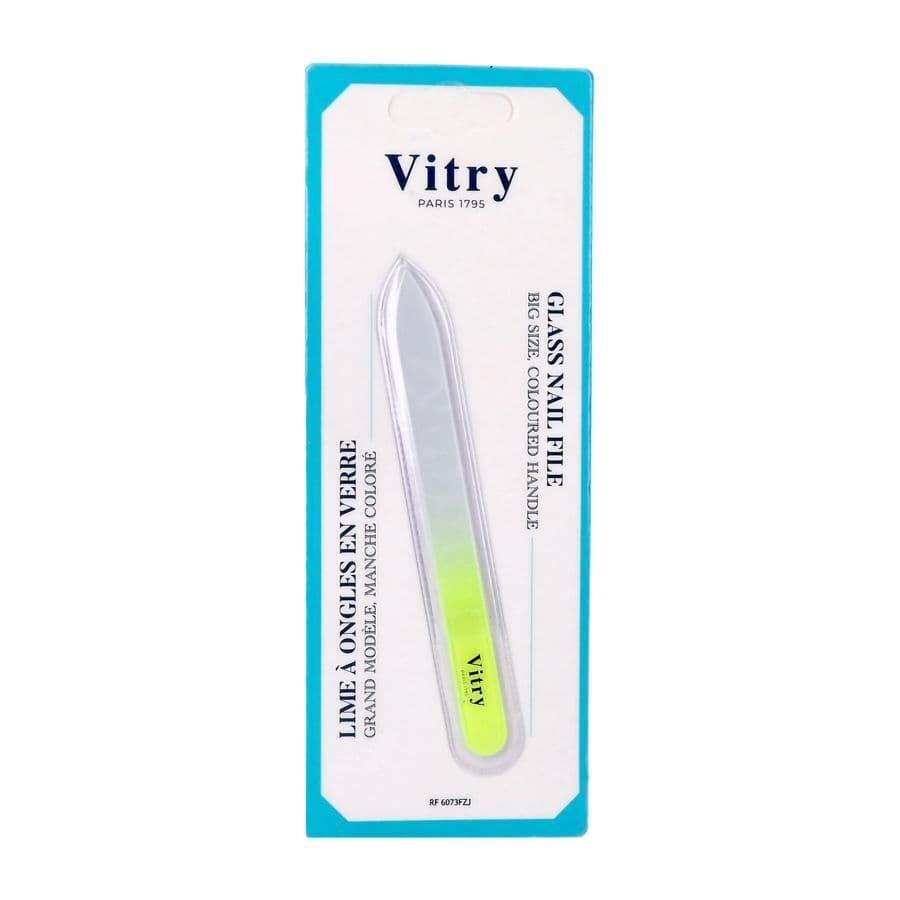 Vitry Glasvijl Heft In Fluo Geel
