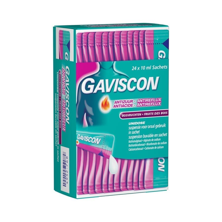 Gaviscon Anti-Acide Anti-Reflux Fruits Bois 24 Sachets