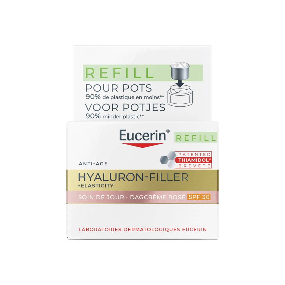 Eucerin Hyaluron-Filler + Elasticity Dagcrème Rosé SPF30 Navulling 50 Ml