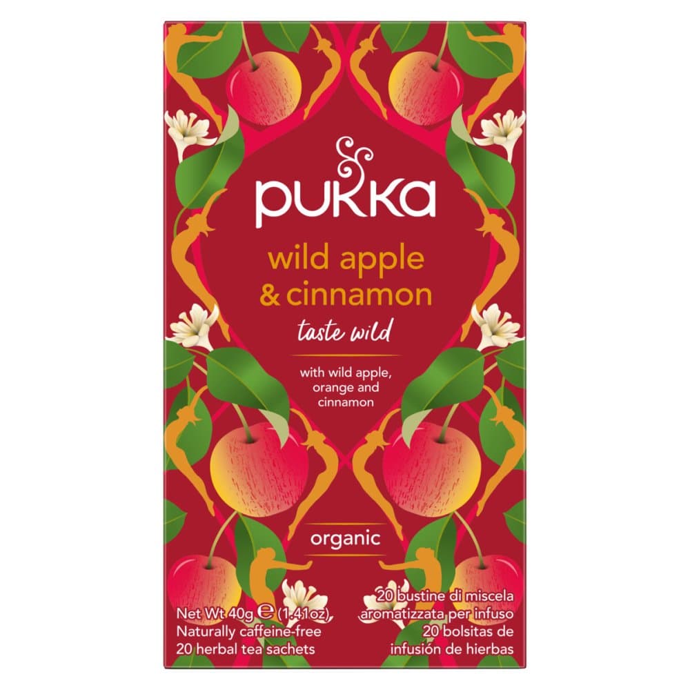 Pukka Wild Apple & Cinnamon Thé Bio 20 Sachets