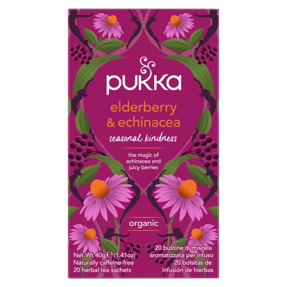 Pukka Elderberry & Echinacea Thé Bio 20 Sachets