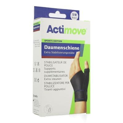 Actimove Sport Duimstabilisator Zwart S/M 1 stuks