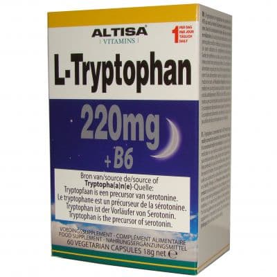 Altisa L-Tryptofaan 220mg + B6 Capsules 60 stuks