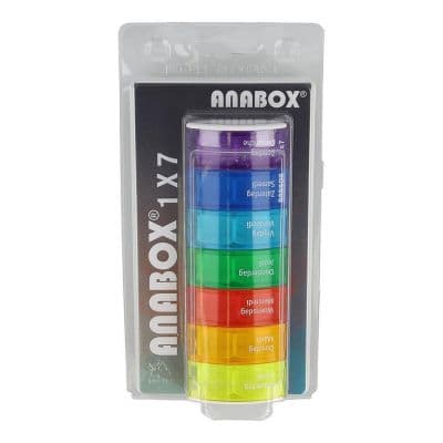 Anabox pildoos 1x7 dagen regenboog 1 stuks