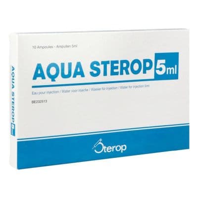 Aqua Sterop water voor injectie 10x5ml