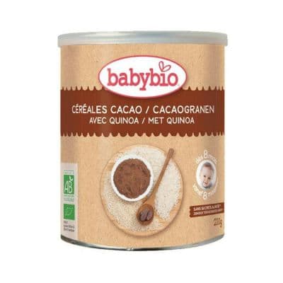 BabyBio Cacaogranen met quinoa 8m+ Poeder 220g