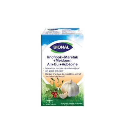 Bional Knoflook-Maretak-Meidoorn Capsules 200 stuks