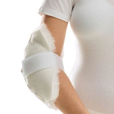 Botapad Elleboogbeschermer wit 2 stuks